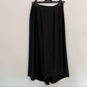 VINCE SILK BLACK LONG SKIRT - SIZE 2